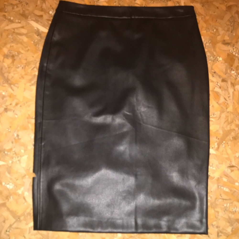 Zara Faux Leather pencil Skirt